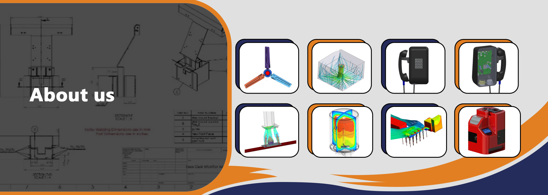Industrial machineries banner